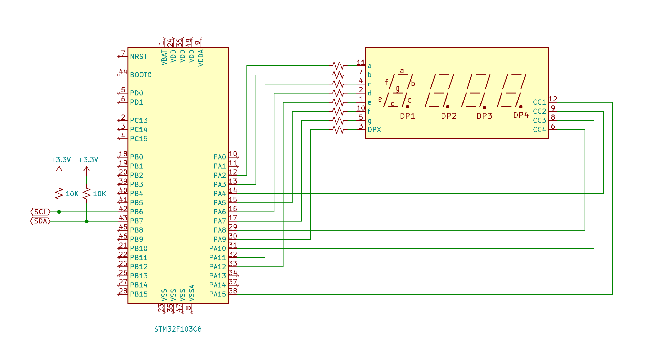 LED Bubble Display Schematic