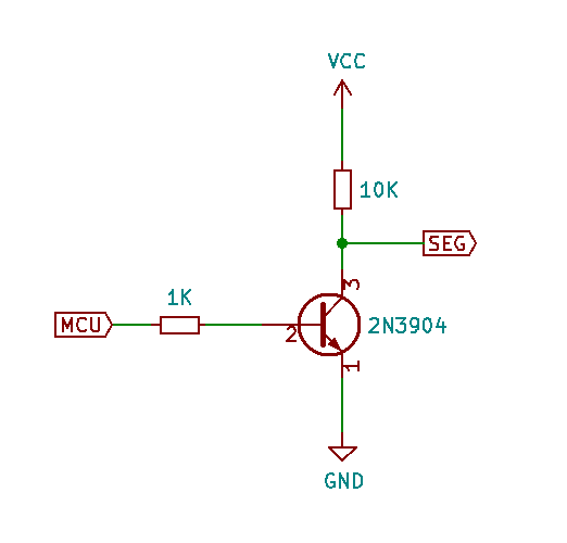 VFD segment schematic